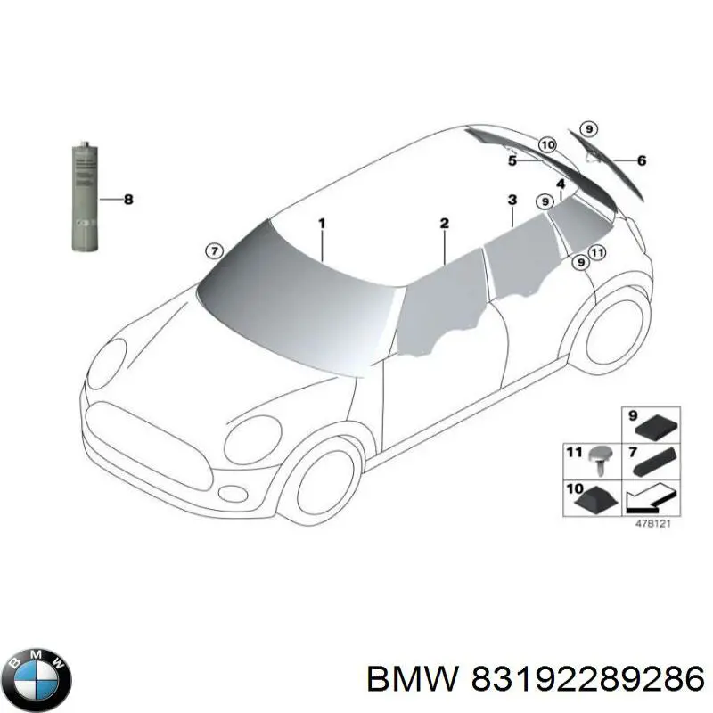  BMW 83192289286 ціна, від 30.98 USD