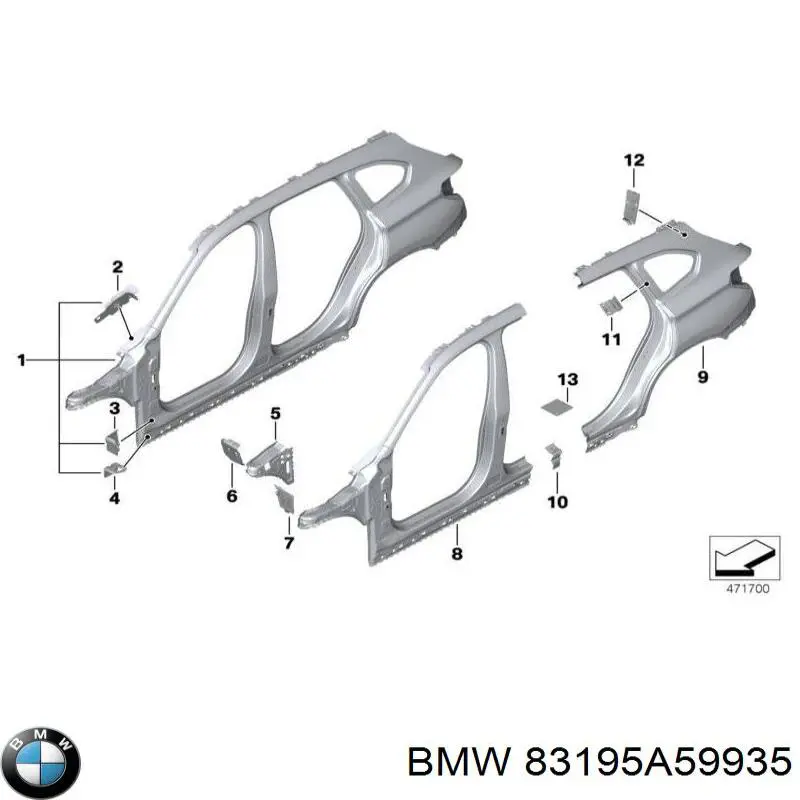  BMW 83195A59935 ціна, від 245.37 USD