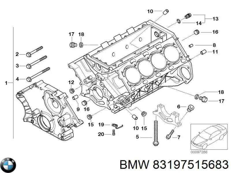 Герметик прокладковий BMW 83197515683 ціна, від 11.94 USD
