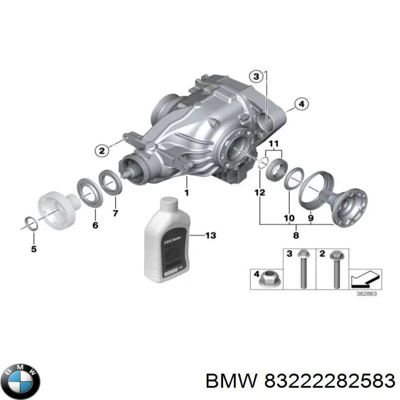 83222282583 BMW Масло для роздавальної коробки