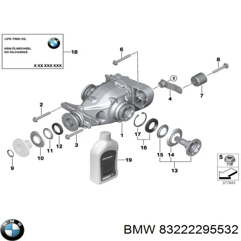 Масло для роздавальної коробки BMW 83222295532