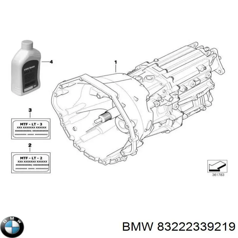 Масло трансмісії 83222339219 BMW
