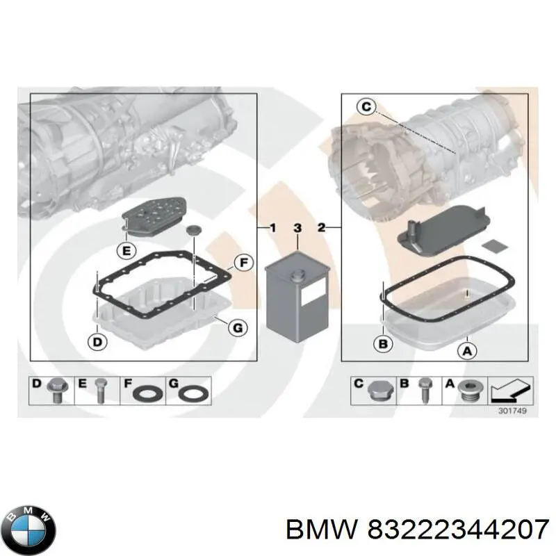Масло коробки передач BMW 83222344207 ціна, від 28.53 USD