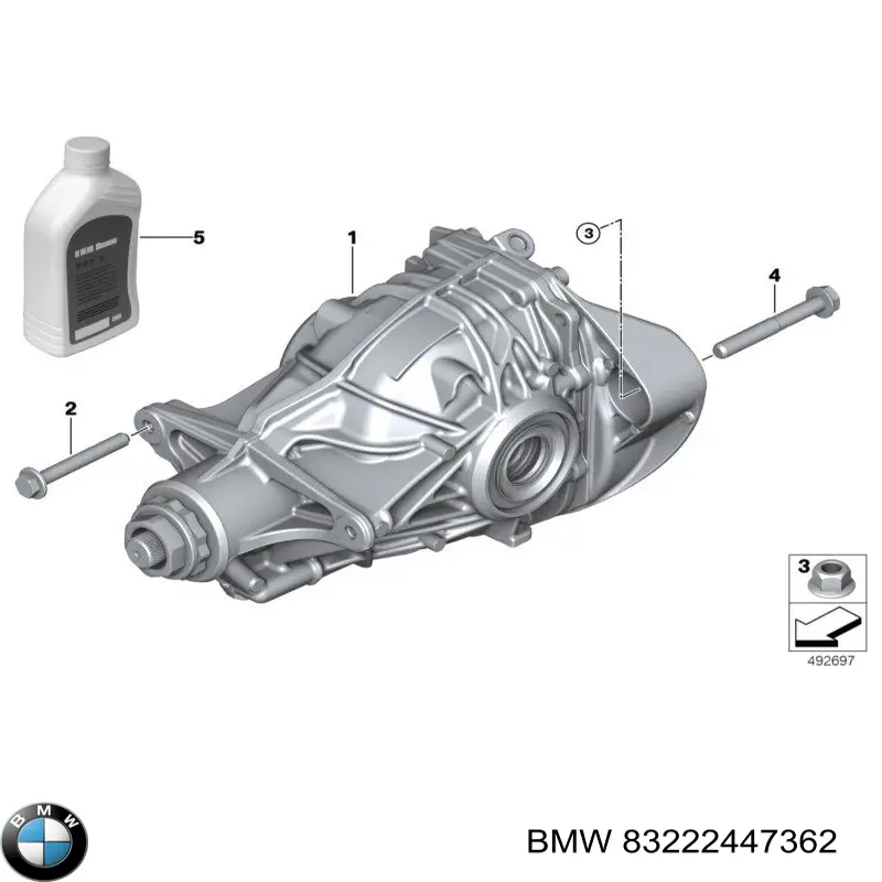 Масло коробки передач BMW 83222447362 ціна, від 75.69 USD