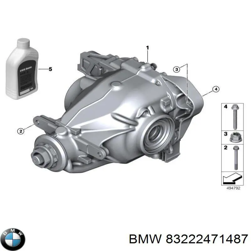 Купити 83222471487 BMW Масло коробки передач