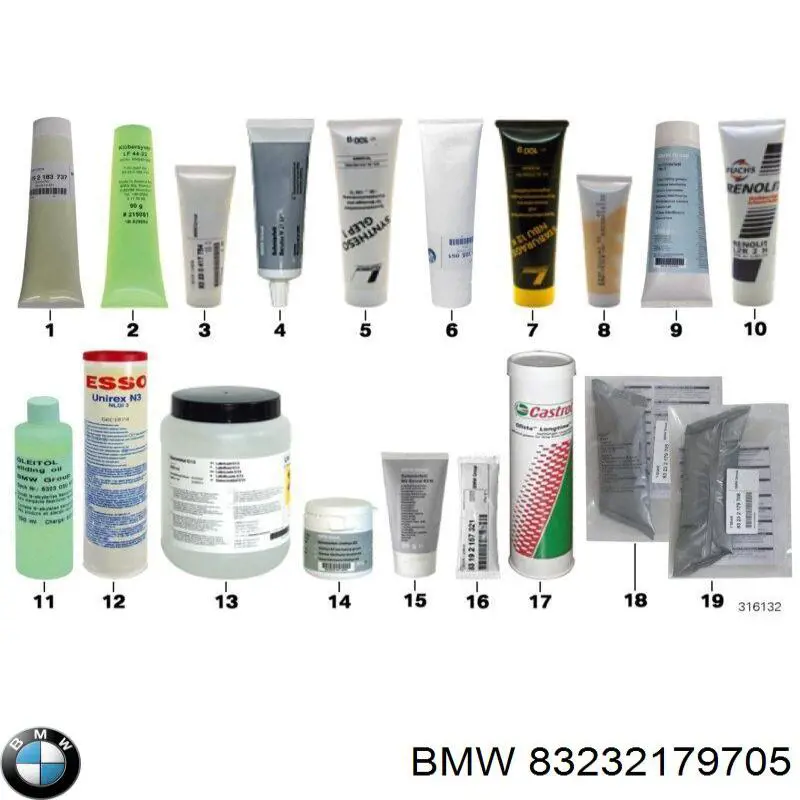  BMW 83232179705 ціна, від 14.80 USD
