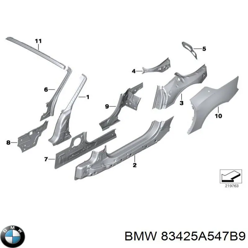 Купити 83425A547B9 BMW Герметик силіконовий
