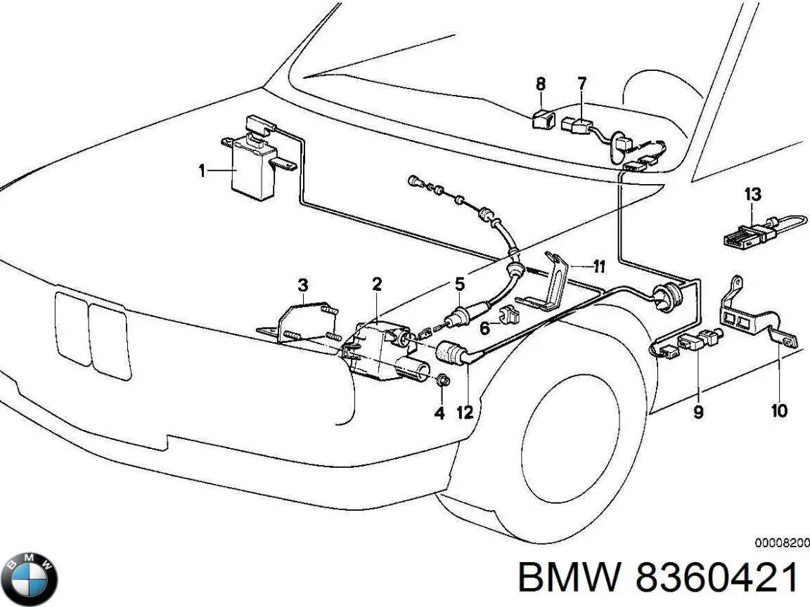 Кнопка стоп-сигналу BMW 8360421 ціна, від 4.96 USD