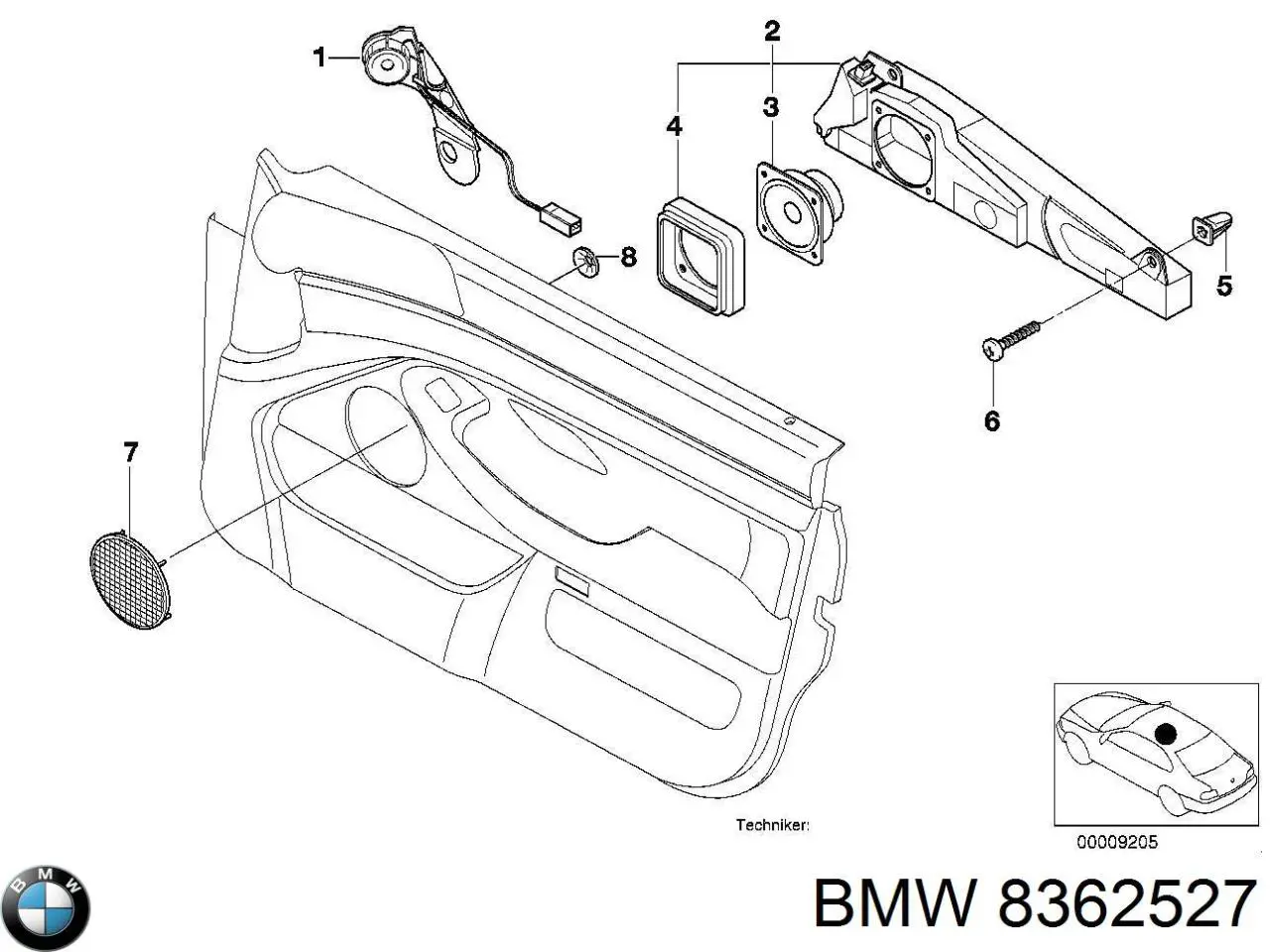  BMW 8362527 ціна, від 2.55 USD