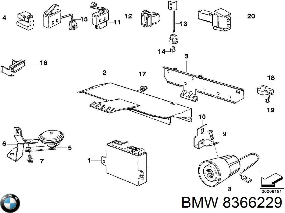 Купити 65758366229 BMW 