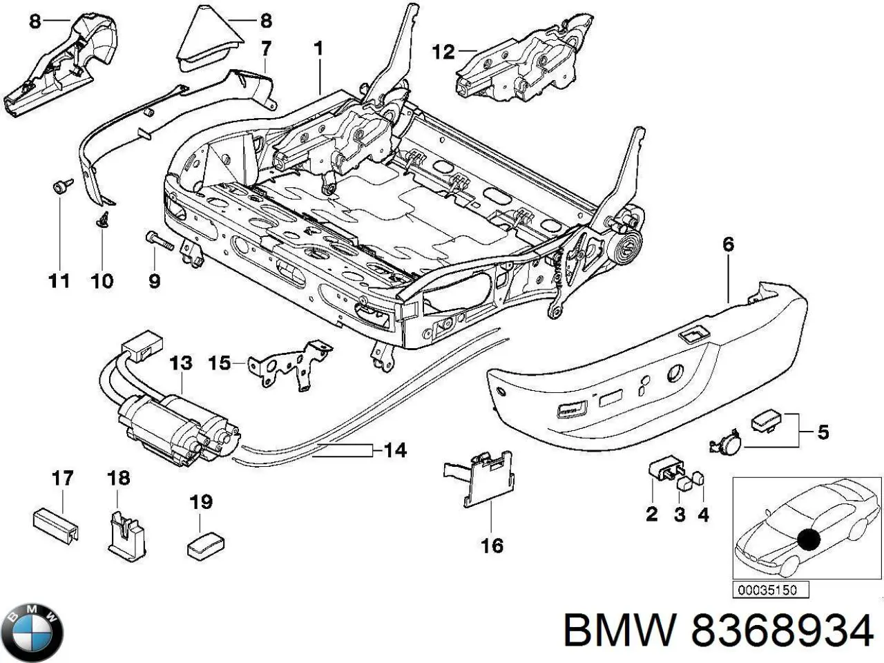 BMW 61318368934 ціна, від 301.90 USD