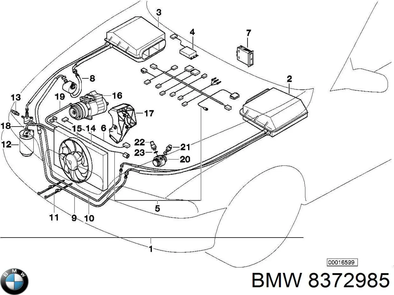 Ресивер-осушувач кондиціонера BMW 8372985 ціна, від 25.08 USD