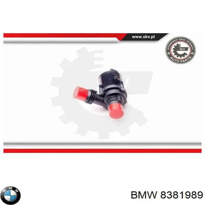 Водяний насос охолодження електричний додатковий BMW 8381989 ціна, від 37.15 USD
