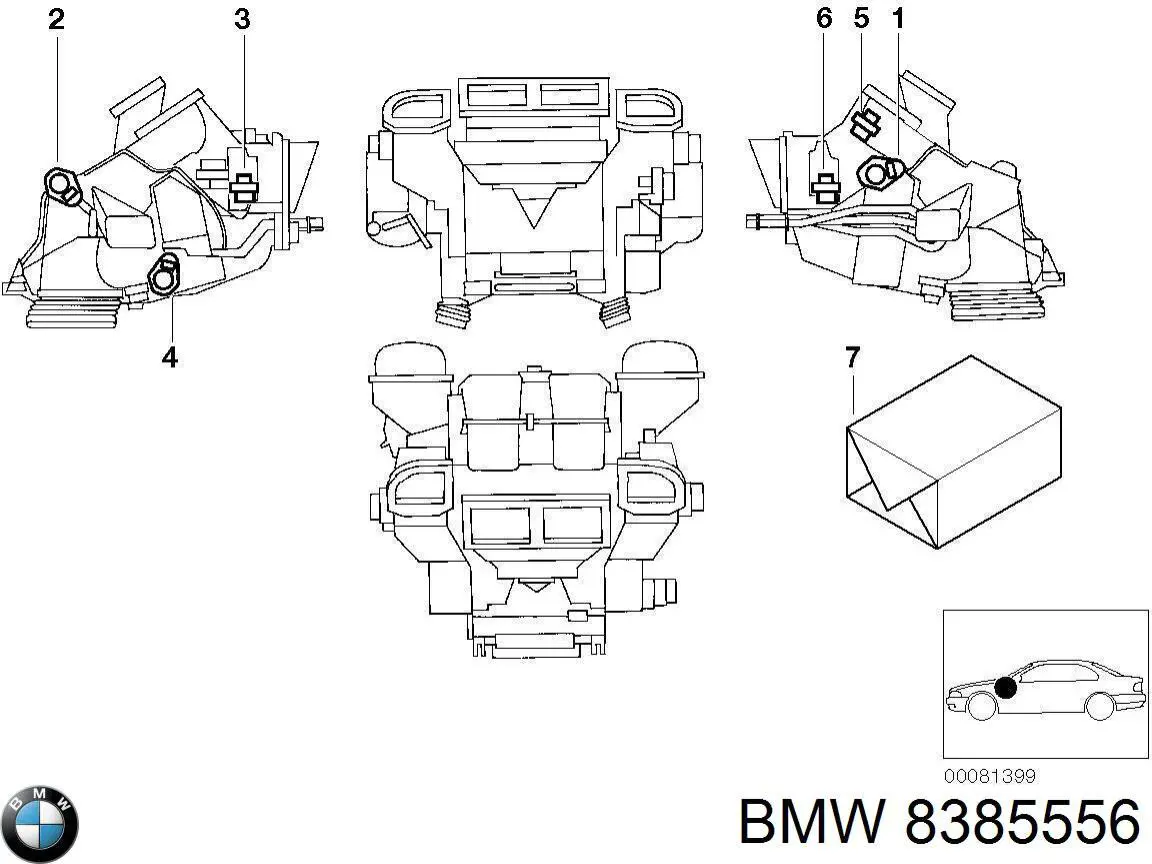  BMW 8385556 ціна, від 5.08 USD
