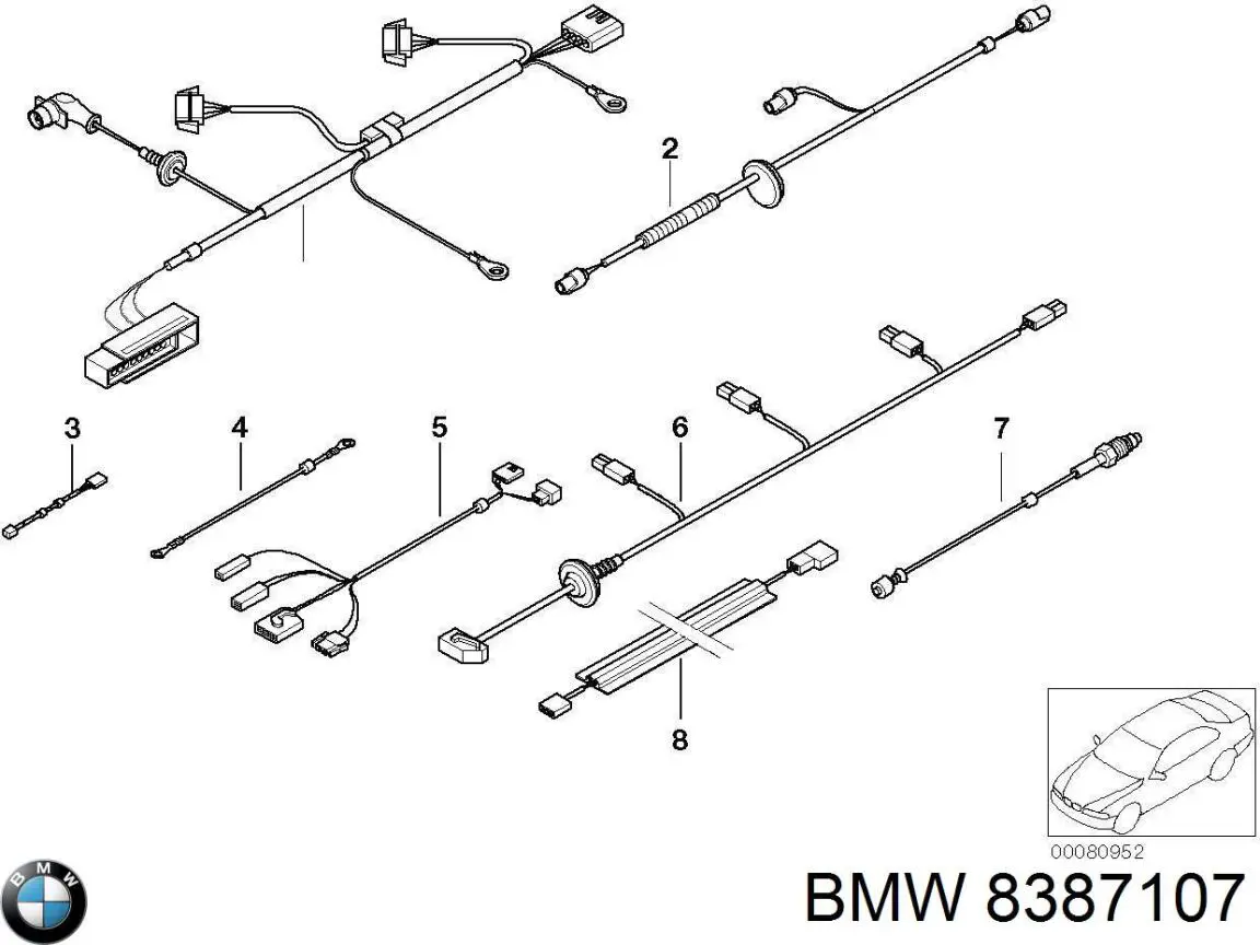  BMW 61128387107 ціна, від 51.05 USD