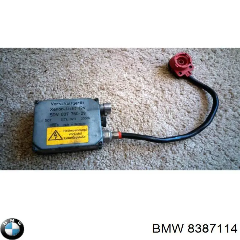 8387114 BMW блок розпалювання, ксенон