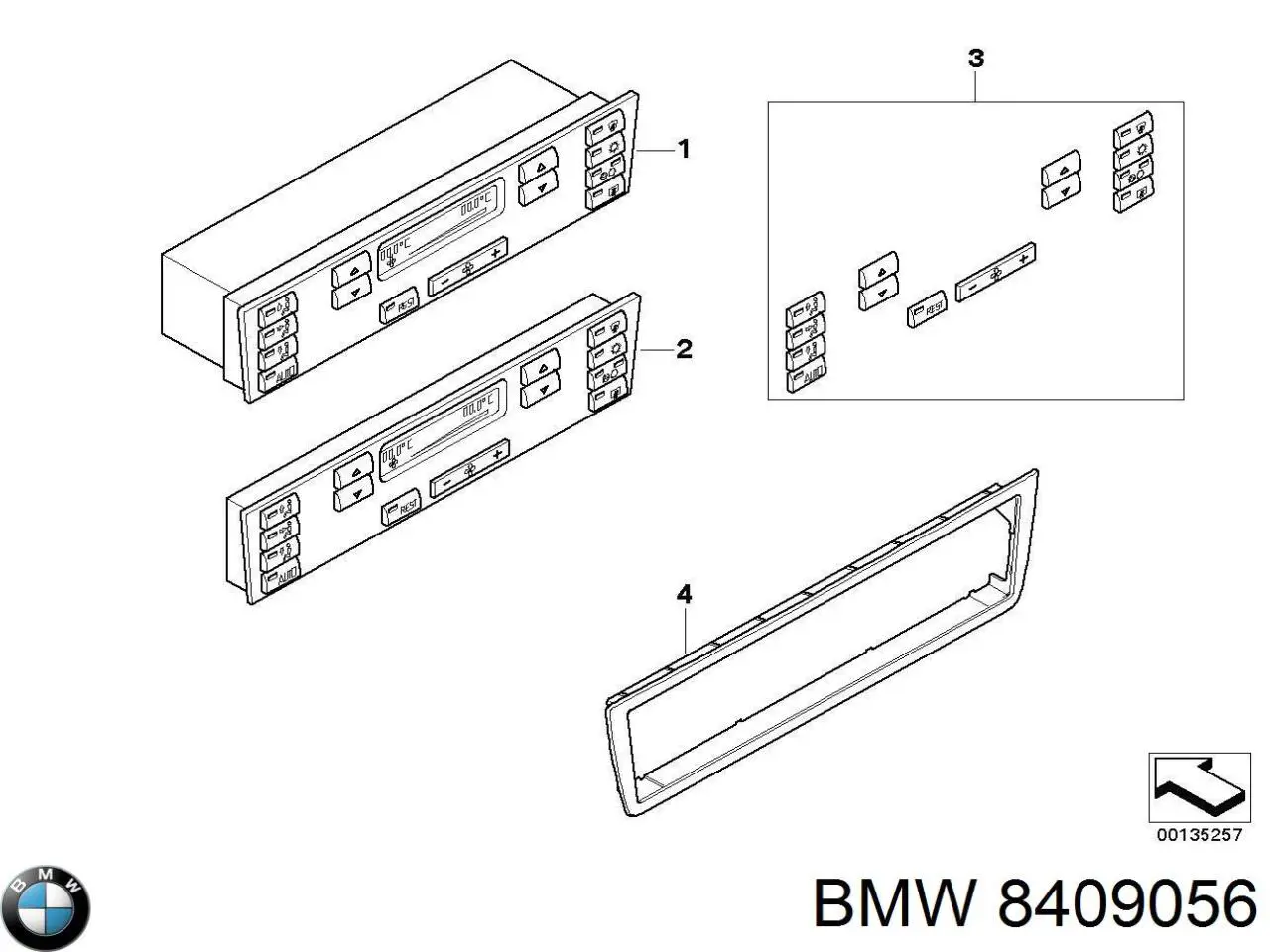Регулятор вентилятора обігрівача BMW 64118409056 ціна, від 52.77 USD