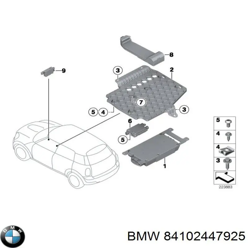 BMW 84102447925 ціна, від 134.72 USD