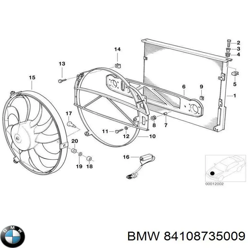  BMW 84108735009