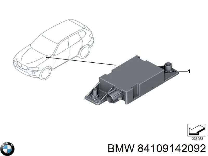 84109142092 BMW Антена на дах