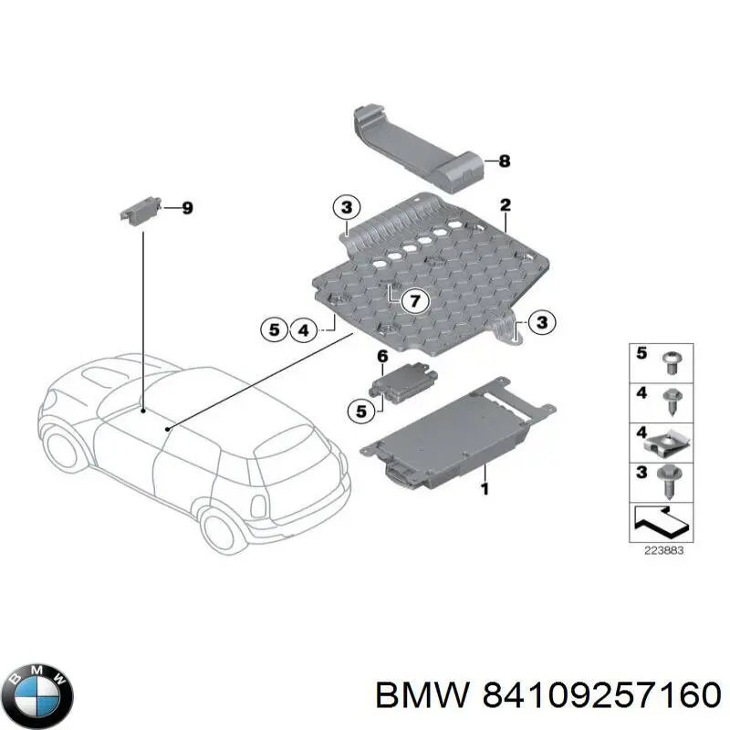 Купити 9257160 BMW Блок керування мультимедійний