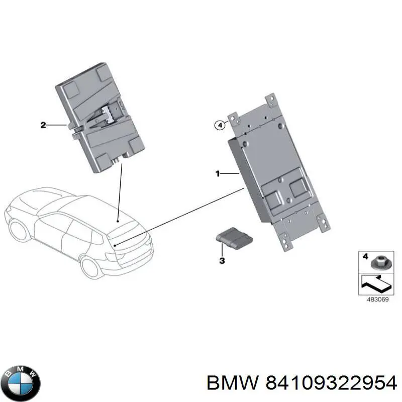  BMW 84109322954 ціна, від 50.66 USD