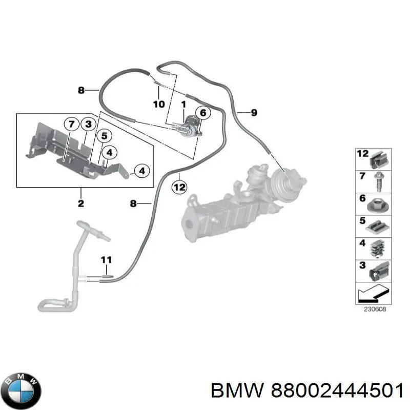  BMW 88002444501 ціна, від 268.68 USD