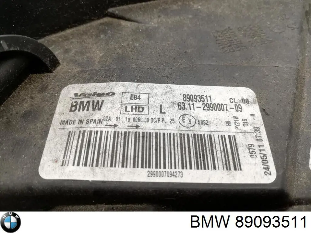  BMW 89093511 ціна, від 110.54 USD