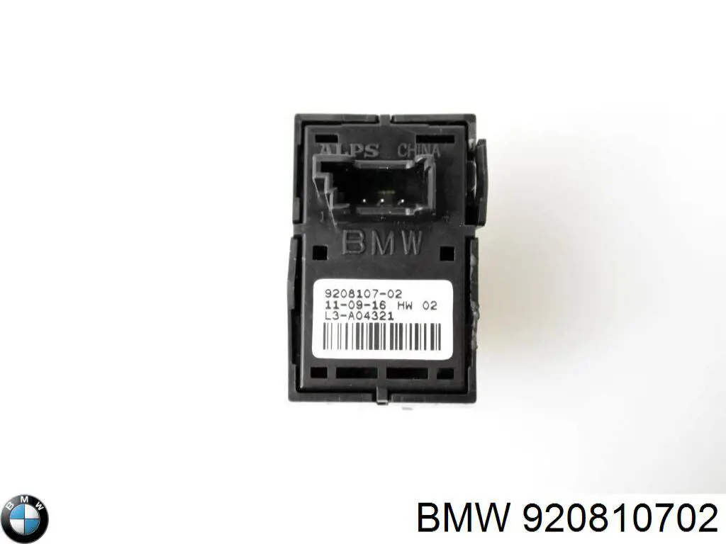 Купити 920810702 BMW Кнопка вмикання двигуна склопідіймача передня права