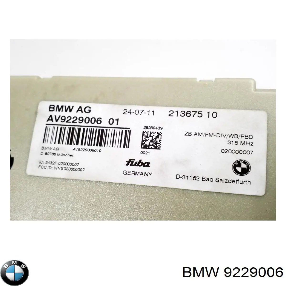  9229006 BMW