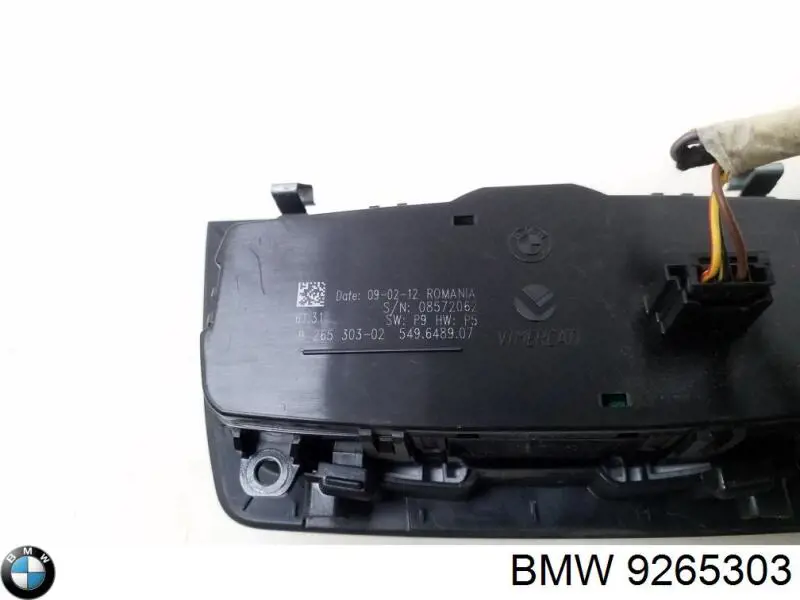 Купити 9265303 BMW Перемикач світла фар, на "торпеді"