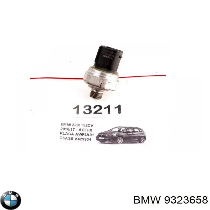 Датчик абсолютного тиску кондиціонера BMW 9323658 ціна, від 11.81 USD