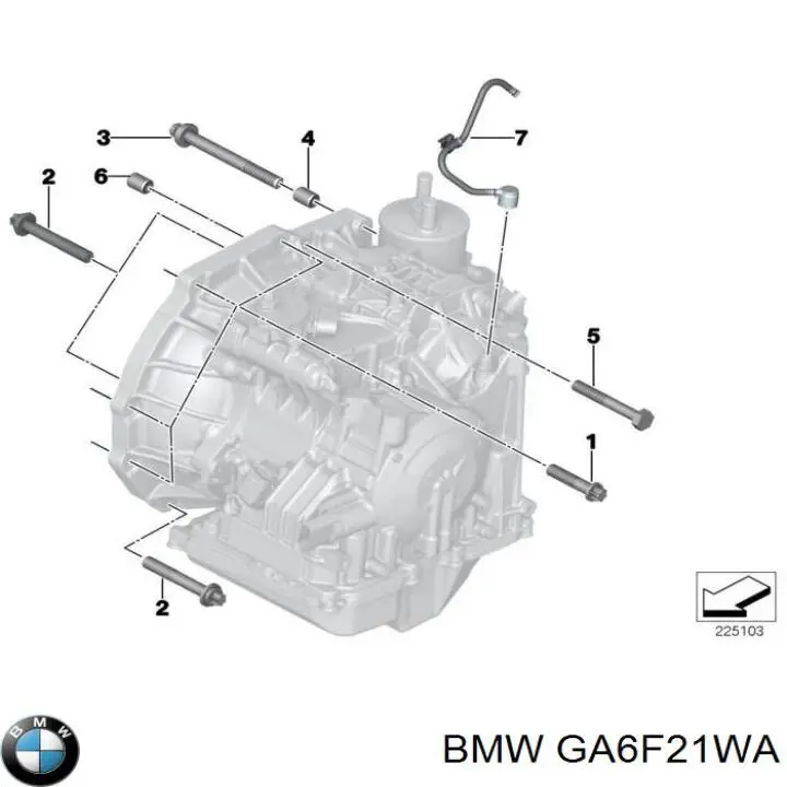 АКПП GA6F21WA BMW