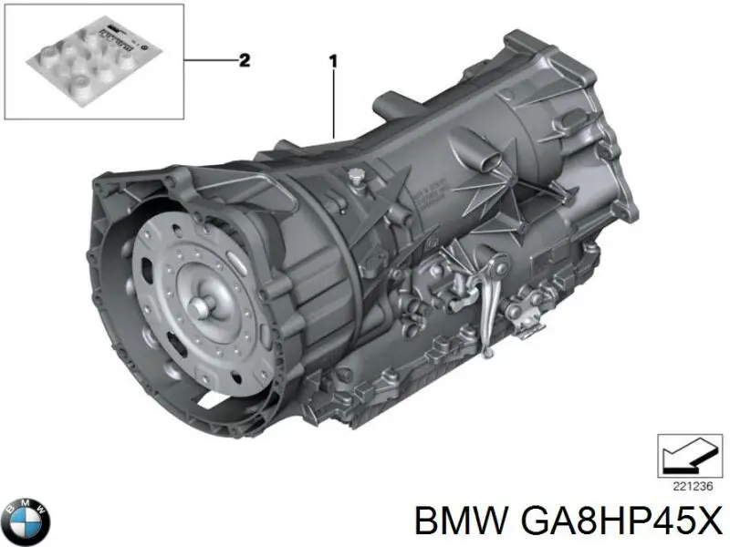 Коробка передач автомат BMW GA8HP45X ціна, від 479.68 USD