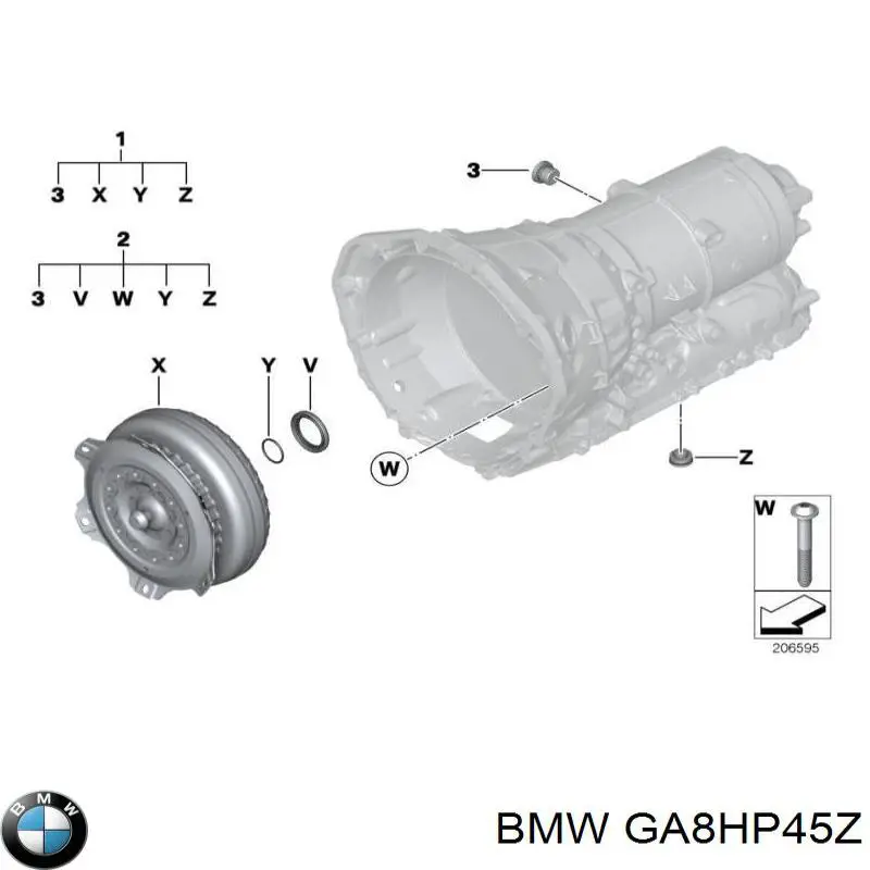 GA8HP45Z BMW МКПП