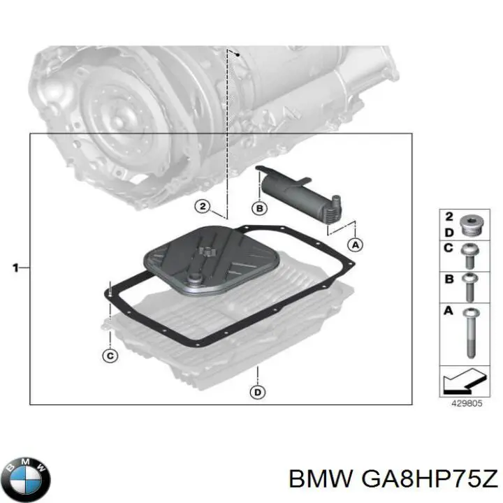  BMW GA8HP75Z ціна, від 1646.79 USD