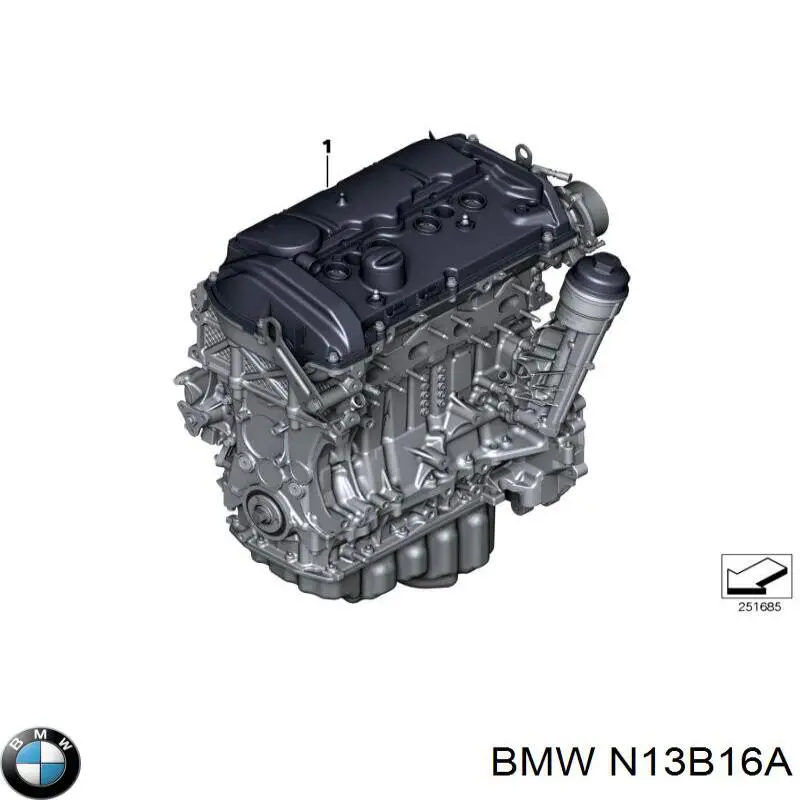 ДВЗ BMW N13B16AN13 ціна, від 187.45 USD