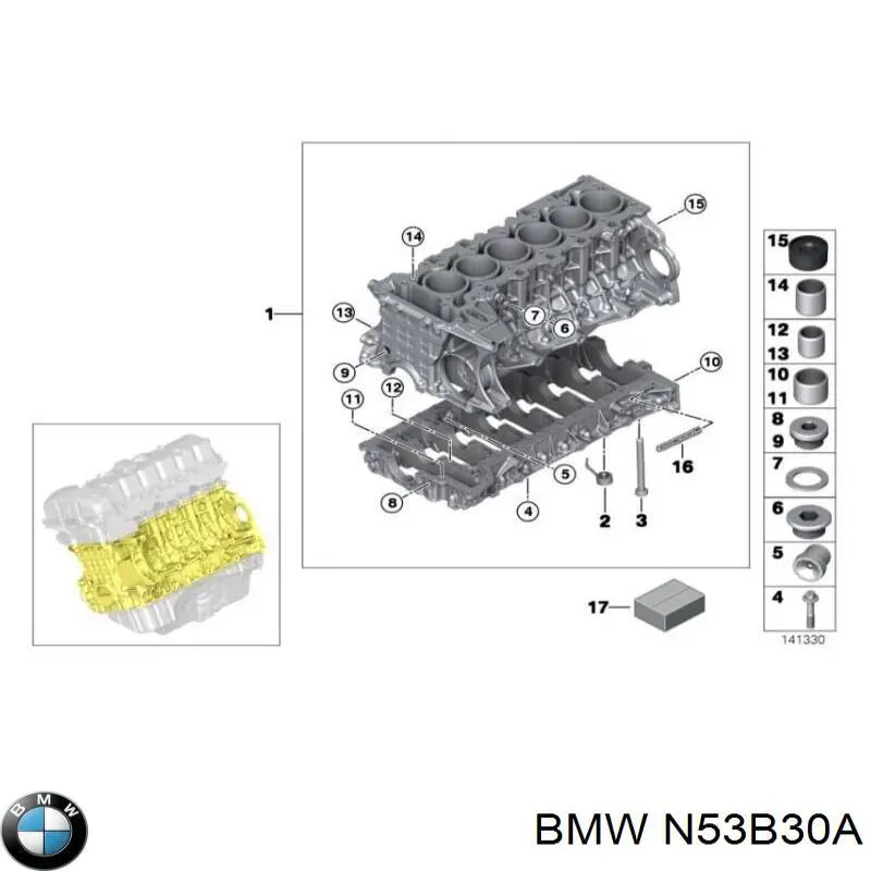 N53B30A BMW Мотор в зборі