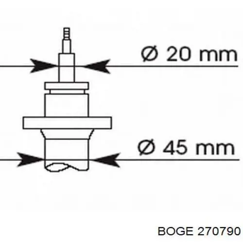 270790 Boge Стійка передня