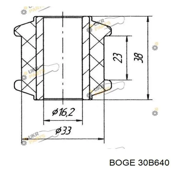 Купити 30B640 Boge Стійка амортизатора задня