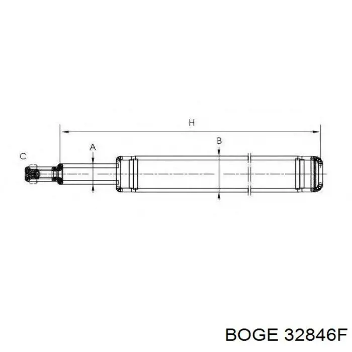 Амортизатор передній 32846F Boge