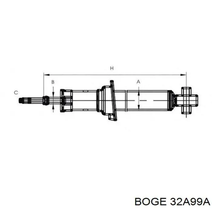 Стойка амортизатора передняя Boge 32A99A ціна, від 28.26 USD