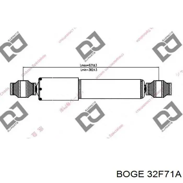 Купити 32F71A Boge Стійка амортизатора задня