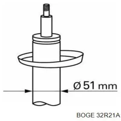 Амортизатор передній, правий 32R21A Boge