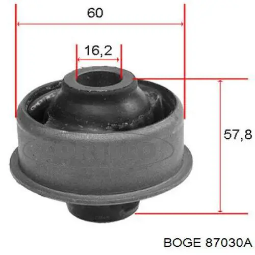 Сайлентблок нижнего переднего рычага  BOGE 87030A