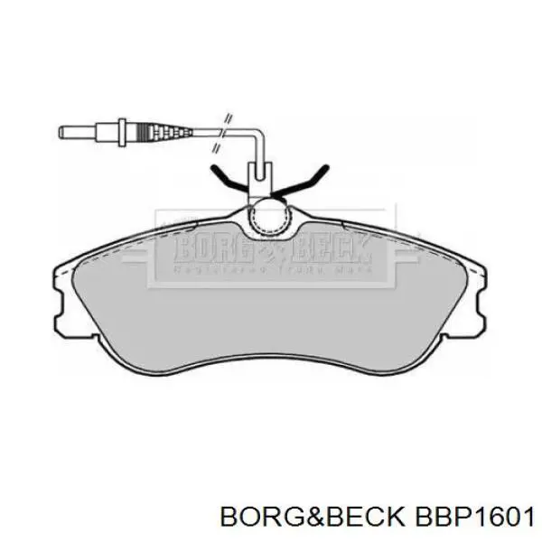 Гальмівні колодки Borg&beck BBP1601 ціна, від 19.99 USD
