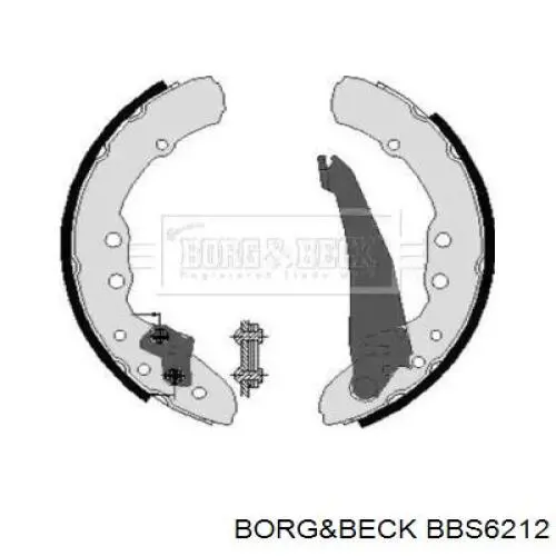 Колодки гальмові задні, барабанні Borg&beck BBS6212 ціна, від 17.93 USD