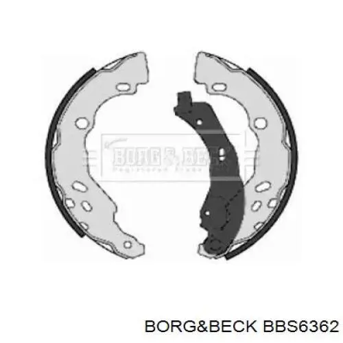 BBS6362 Borg&beck колодки гальмові задні, барабанні