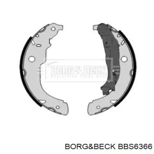 BBS6366 Borg&beck колодки гальмові задні, барабанні