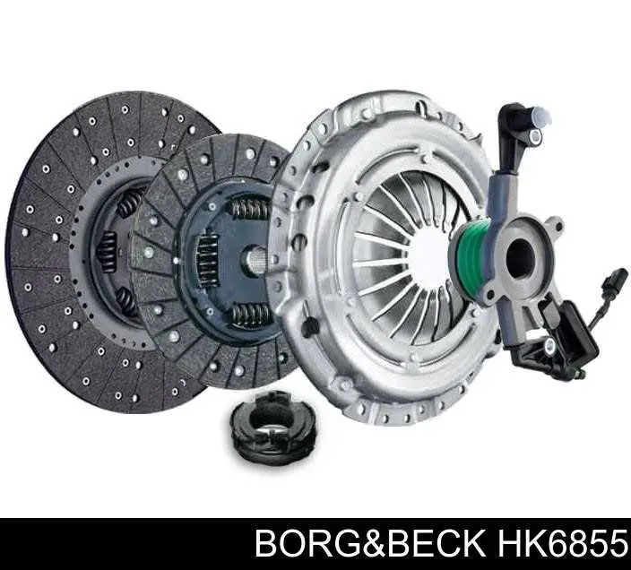 Комплект зчеплення (3 частини) Borg&beck HK6855 ціна, від 91.10 USD